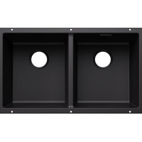 Кам'яна кухонна мийка Blanco SUBLINE 350/350-U Чорний під стільницю, без відвідної арматури (527826)