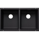 Каменная кухонная мойка Blanco SUBLINE 350/350-U Черный под столешницу, без отводной арматуры (527826)