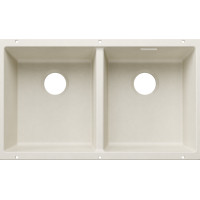 Кам'яна кухонна мийка Blanco SUBLINE 350/350-U Ніжний білий під стільницю, без відвідної арматури (527828)