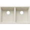 Каменная кухонная мойка Blanco SUBLINE 350/350-U Нежный белый под столешницу, без отводной арматуры (527828)