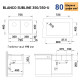 Каменная кухонная мойка Blanco SUBLINE 350/350-U Черный под столешницу, без отводной арматуры (527826)
