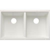 Кам'яна кухонна мийка Blanco SUBLINE 350/350-U Білий під стільницю, без відвідної арматури (527831)