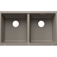 Кам'яна кухонна мийка Blanco SUBLINE 350/350-U Сірий беж під стільницю, без відвідної арматури (527833)