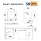 Каменная кухонная мойка Blanco SUBLINE 400-U Темная скала под столешницу без отводной арматуры (527790)