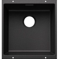 Кам'яна кухонна мийка Blanco SUBLINE 400-U Антрацит під стільницю без відвідної арматури (527789)