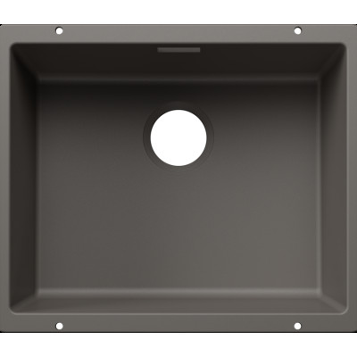 Каменная кухонная мойка Blanco SUBLINE 500-U Вулканический серый под столешницу без отводной арматуры (527795)