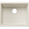 Каменная кухонная мойка Blanco SUBLINE 500-U Нежный белый под столешницу без отводной арматуры (527796)