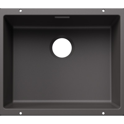 Каменная кухонная мойка Blanco SUBLINE 500-U Темная скала под столешницу без отводной арматуры (527798)