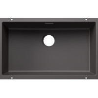 Кам'яна кухонна мийка Blanco SUBLINE 700-U Темна скеля під стільницю без відвідної арматури (527806)