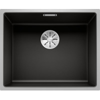 Кам'яна кухонна мийка Blanco SUBLINE 500-IF SteelFrame Чорний в рівень зі стільницею (525997)