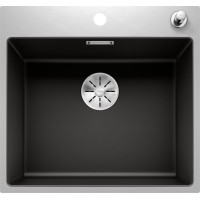 Кам'яна кухонна мийка Blanco SUBLINE 500-IF/A SteelFrame Чорний в рівень зі стільницею (525999)