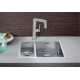 Кухонна мийка з нержавіючої сталі Blanco ZEROX 340/180-IF Чаша ліворуч з дзеркальним поліруванням (521611)