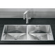 Кухонна мийка з нержавіючої сталі Blanco ZEROX 400/400-IF з дзеркальним поліруванням (521619)