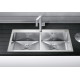 Кухонная мойка с нержавеющей стали Blanco ZEROX 400/400-IF/A с зеркальной полировкой (521648)