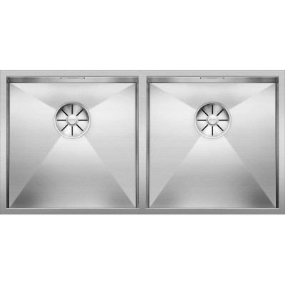 Кухонна мийка з нержавіючої сталі Blanco ZEROX 400/400-U з дзеркальним поліруванням, під стільницю (521620)