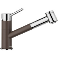 Кухонный каменный смеситель Blanco KANO-S Vario Кофе\хром (527965)