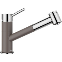 Кухонный каменный смеситель Blanco KANO-S Vario Вулканический серый\хром (527967)