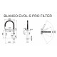 Кухонний змішувач Blanco EVOL-S PRO FILTER PVD Нержавіюча сталь (526311)