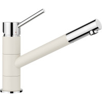 Кухонный каменный смеситель Blanco KANO Хром/Нежный белый (526951)