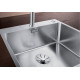Кухонна мийка з нержавіючої сталі Blanco ANDANO 400-IF-A в один рівень зі стільницею (525244)