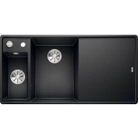 Каменная кухонная мойка Blanco AXIA III 6S-F Антрацит чаша слева разделочная доска из ясеня в уровень со столешницей (524663)