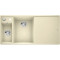 Кам'яна кухонна мийка Blanco AXIA III 6S-F Жасмин чаша ліворуч обробна дошка з ясена в рівень зі стільницею (524667)