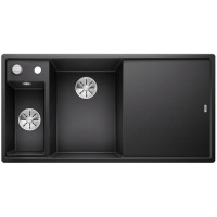 Кам'яна кухонна мийка Blanco AXIA III 6S Антрацит чаша ліворуч обробний столик з ясена (524643)