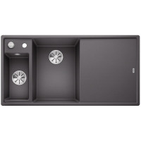 Кам'яна кухонна мийка Blanco AXIA III 6S Темна Скеля чаша ліворуч обробний столик з ясена (524644)