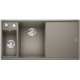 Каменная кухонная мойка Blanco AXIA III 6S Серый беж чаша слева разделочный столик из ясеня (524650)