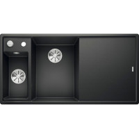 Кам'яна кухонна мийка Blanco AXIA III 6S Антрацит чаша ліворуч обробна дошка з безпечного скла (524653)