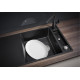 Каменная кухонная мойка Blanco AXIA III XL 6S-F Черный разделочный столик из ясеня в уровень со столешницей (525860)