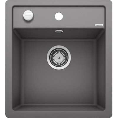 Кам'яна кухонна мийка Blanco DALAGO 45-F Темна скеля в рівень зі стільницею (518847)