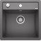 Каменная кухонная мойка Blanco DALAGO 5-F Темная скала в один уровень со столешницей (518849)