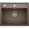 Каменная кухонная мойка Blanco DALAGO 6-F Кофе в уровень со столешницей (515095)