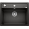 Каменная кухонная мойка Blanco DALAGO 6-F Черный в уровень со столешницей (525875)