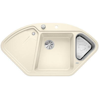 Кам'яна кухонна мийка Blanco DELTA II-F Жасмин Кутова в один рівень зі стільницею (523674)