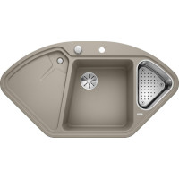 Каменная кухонная мойка Blanco DELTA II Серый беж угловая (523666)