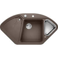 Каменная кухонная мойка Blanco DELTA II Кофе угловая (523669)