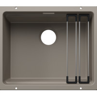 Каменная кухонная мойка Blanco ETAGON 500-U Серый беж под столешницу, без отвоной арматури (527761)