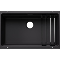 Кам'яна кухонна мийка Blanco ETAGON 700-U Чорний під стільницю без відвідної арматури (527762)