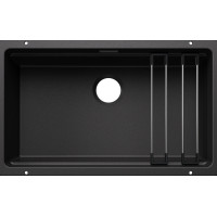 Кам'яна кухонна мийка Blanco ETAGON 700-U Антрацит під стільницю без відвідної арматури (527765)