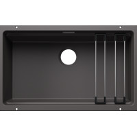 Кам'яна кухонна мийка Blanco ETAGON 700-U Вулканічний сірий під стільницю без відвідної арматури (527763)