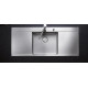 Кухонна мийка з нержавіючої сталі Blanco FLOW 5S-IF з дзеркальним поліруванням (521637)