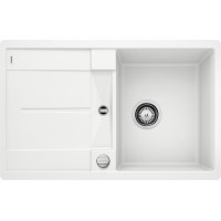 Каменная кухонная мойка Blanco METRA 45 S-F Белый в уровень со столешницей (519083)