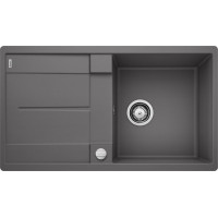Каменная кухонная мойка Blanco METRA 5 S-F Темная скала в уровень со столешницей (519102)
