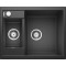 Каменная кухонная мойка Blanco METRA 6-F Черный в уровень со столешницей (525924)