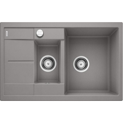 Кам'яна кухонна мийка Blanco METRA 6 S COMPACT Алюметалік (513553)