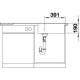 Каменная кухонная мойка Blanco METRA XL 6 S-F Антрацит в уровень со столешницей (519150)