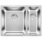Кухонна мийка з нержавіючої сталі Blanco SOLIS 340/180-IF В рівень зі стільницею, чаша зліва (526131)