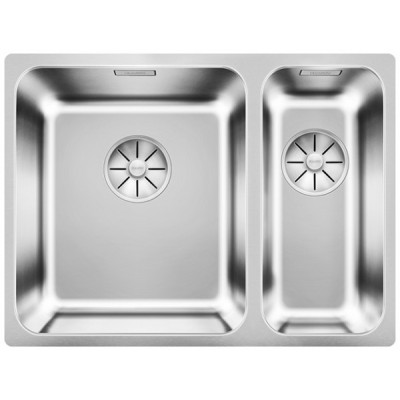 Кухонная мойка с нержавеющей стали Blanco SOLIS 340/180-U Чаша слева, под столешницу (526129)